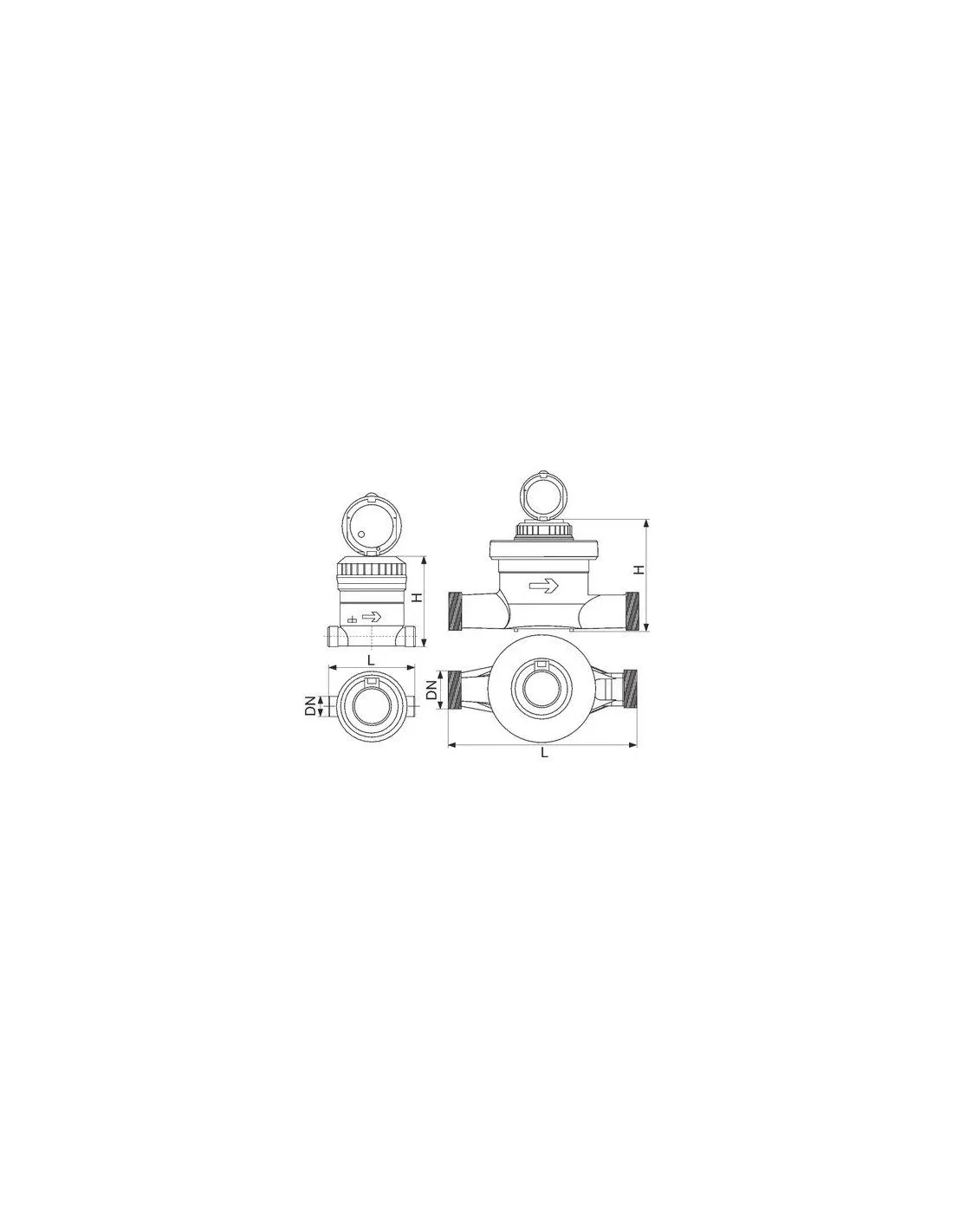 COMPTEUR ALTAIR V4 170MM 20X27 DIEHL METERING 3035018