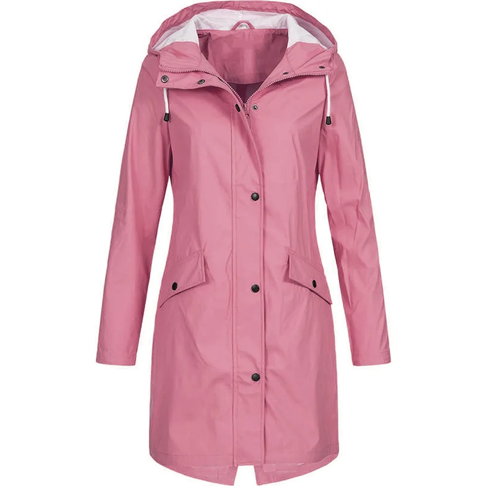 Olive | Imperméable classique avec capuche